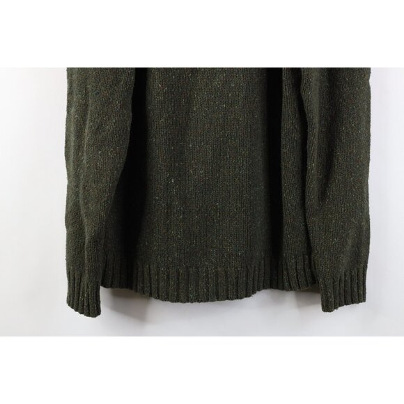 Vintage Eddie Bauer Mens Small Wool Blend Rainbow Fleck Knit Henley Sweater - Picture 11 of 11